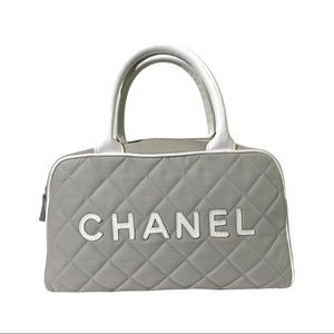 Chanel Sports Gray Quilted Mini Handbag - image 1